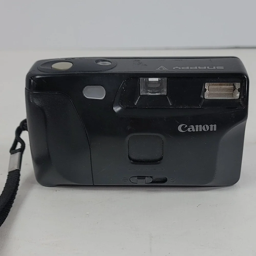 Canon Snappy V 35mm Film Camera Black Point and Shoot For Parts Only